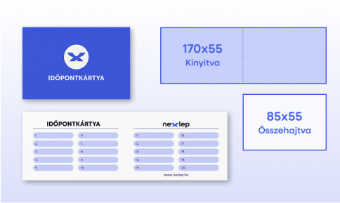Időpontkártya hajtott