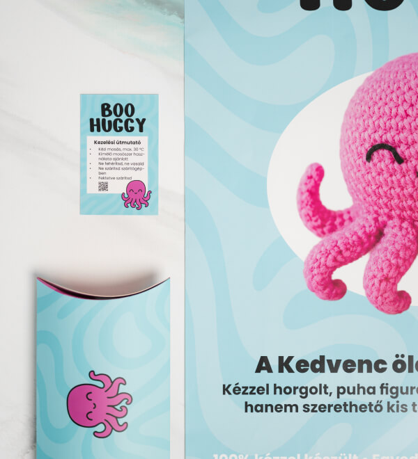 Párnadoboz, termékkísérő kártya, kis plakát